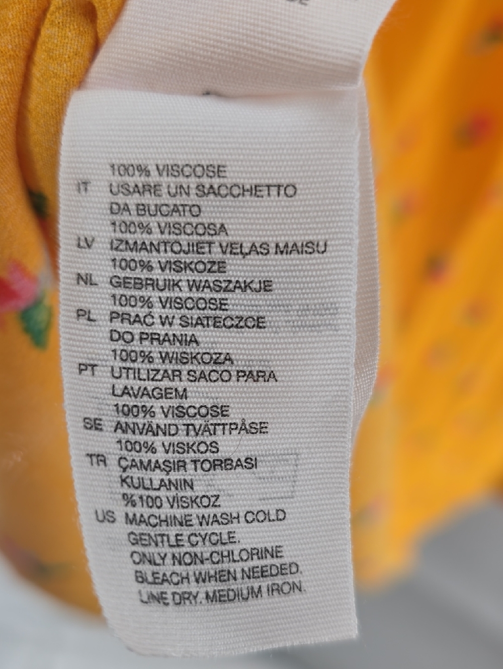 & Other Stories Mustard Yellow Floral Wrap Maxi Dress - Picture 9 of 9